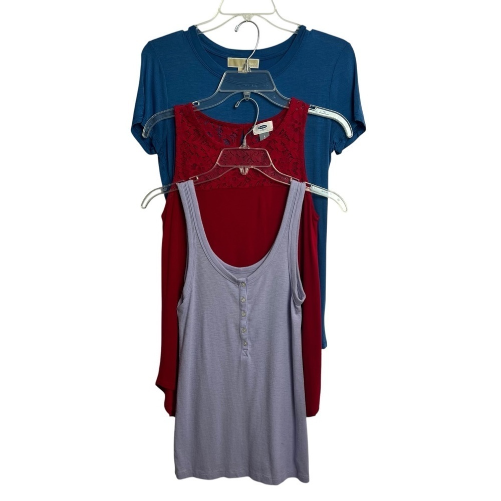 Aerie/Old Navy/Michael Michael Kor Women’s Tops Lot /3 Multi Colors Stretch